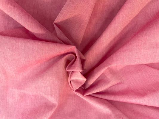 Rose Pink Cotton Shirting