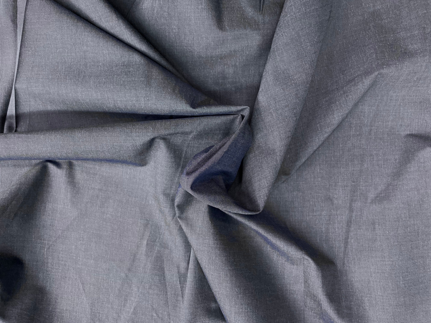 Cotton Chambray - Grey Blue