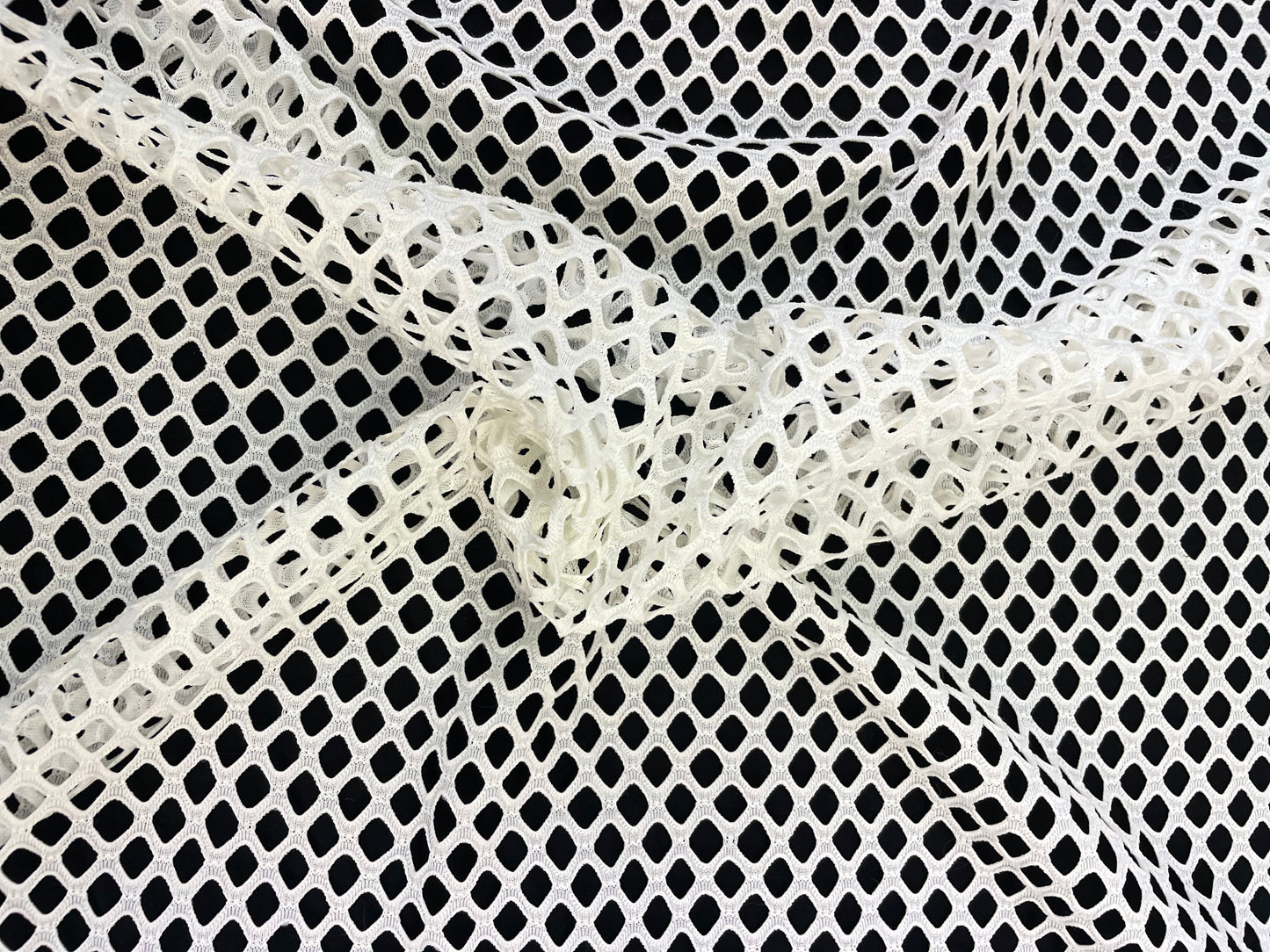 White Stretch Mesh - Fishnet