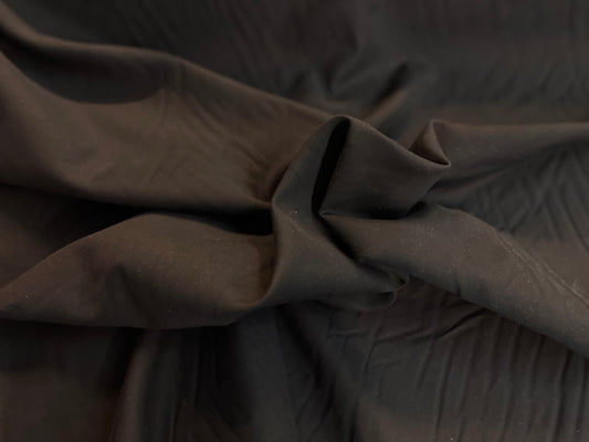 Silk & Rayon Voile - Charcoal Black