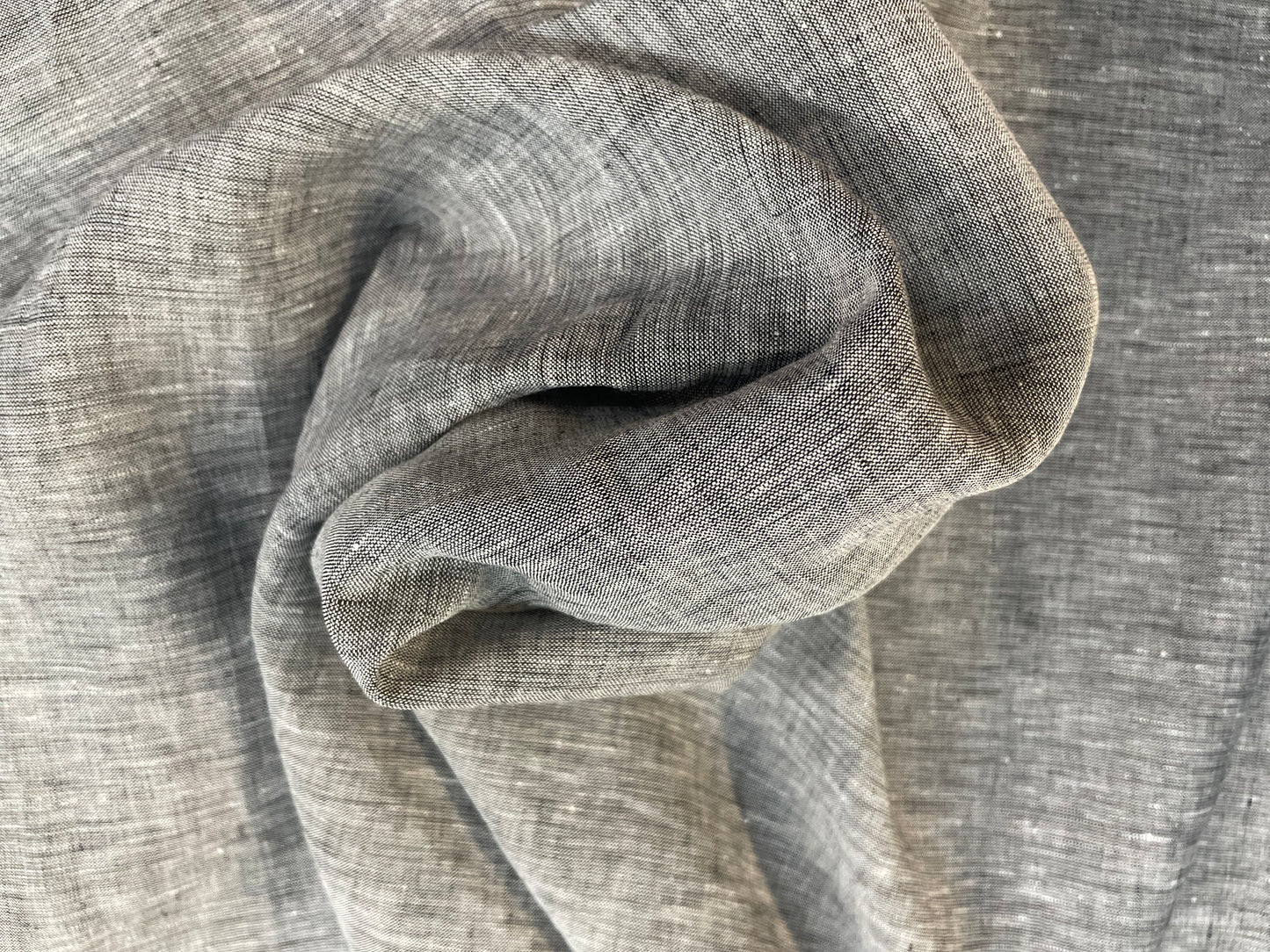 Italian Heather Gray Handkerchief Linen