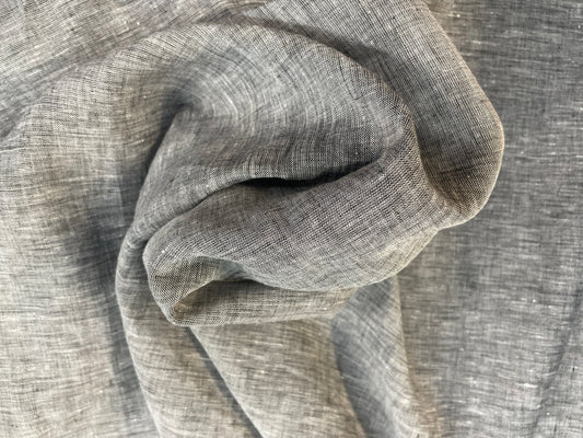 Italian Heather Gray Handkerchief Linen