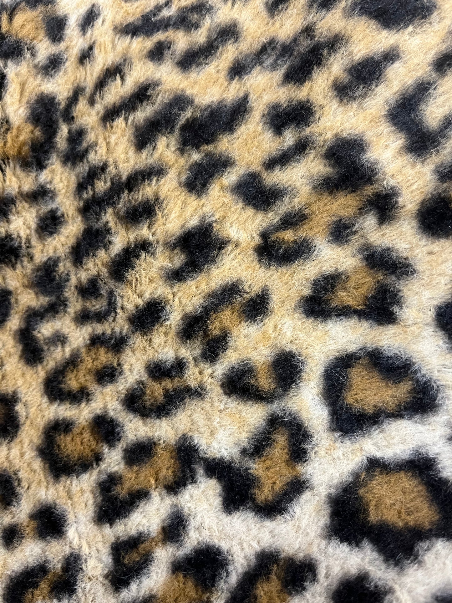 Cheetah Print Faux Fur - Natural