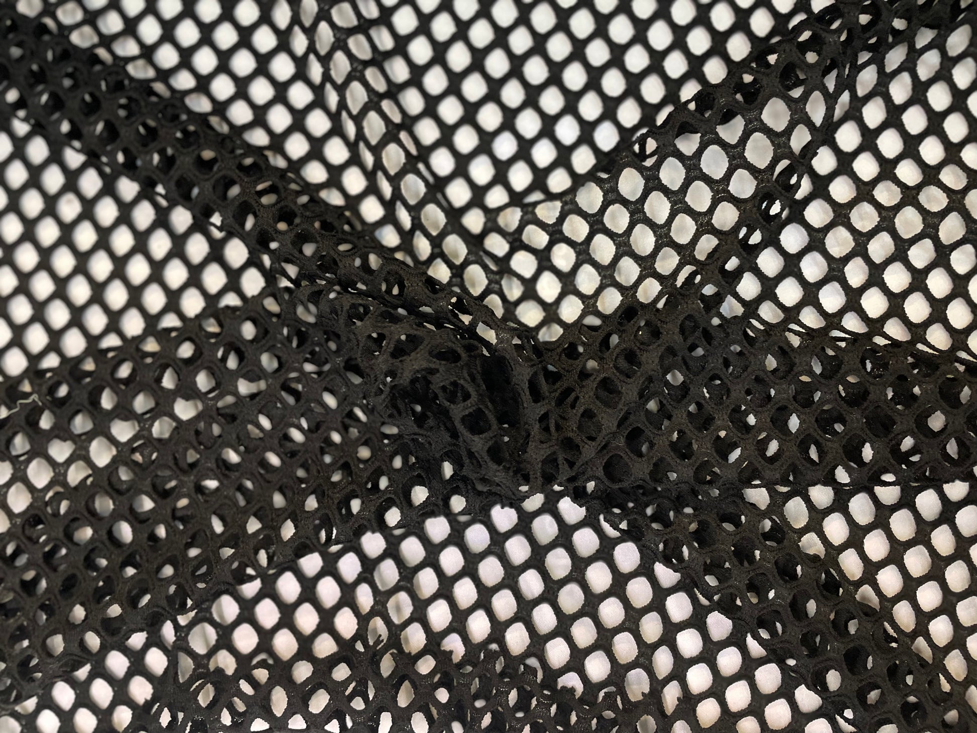 Black Stretch Mesh - Fishnet – metrotextilesnyc