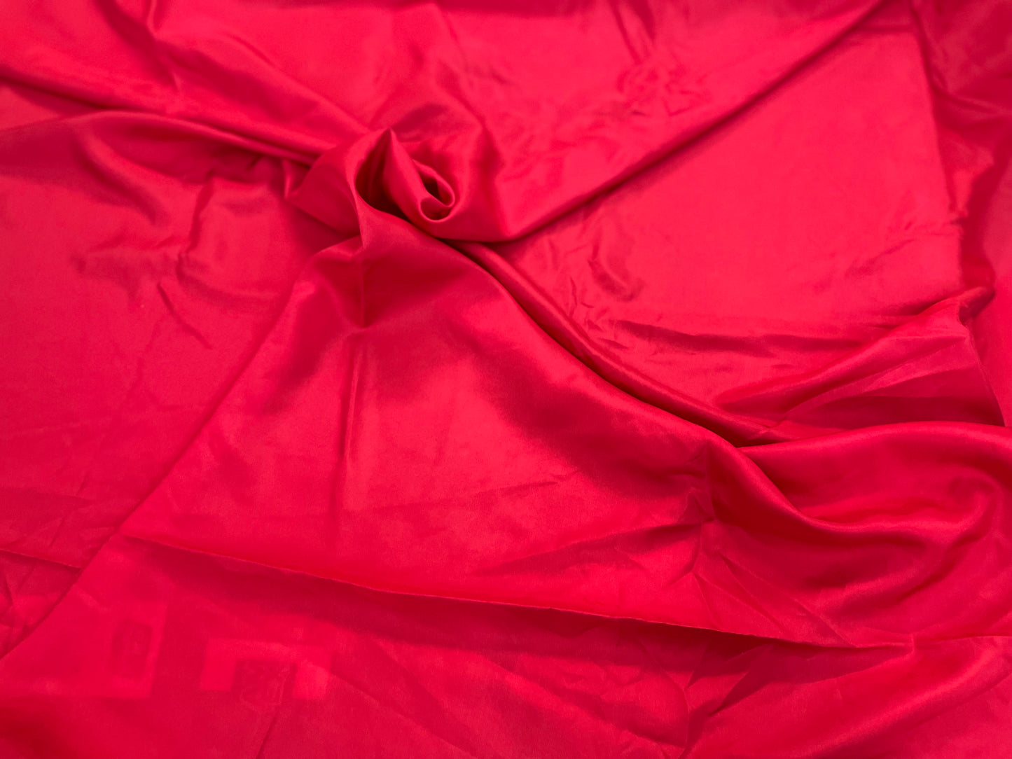 Wide Silk Habotai Lining - Ruby Red