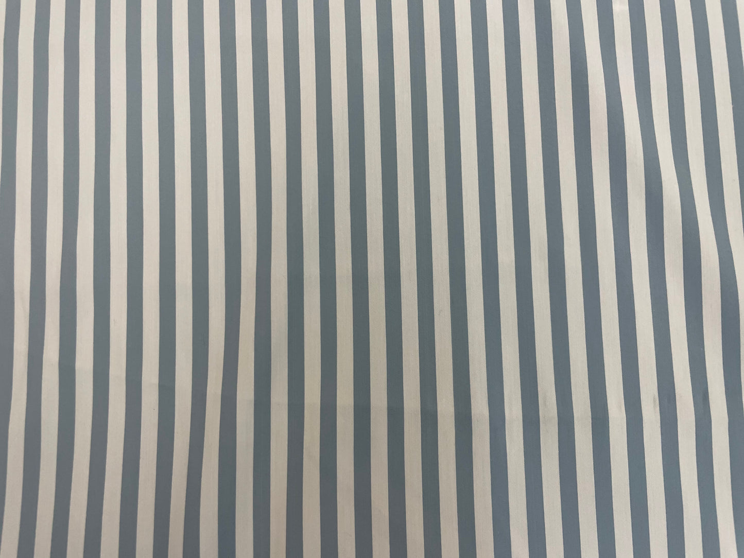 Stripe Stretch Cotton - White, Periwinkle