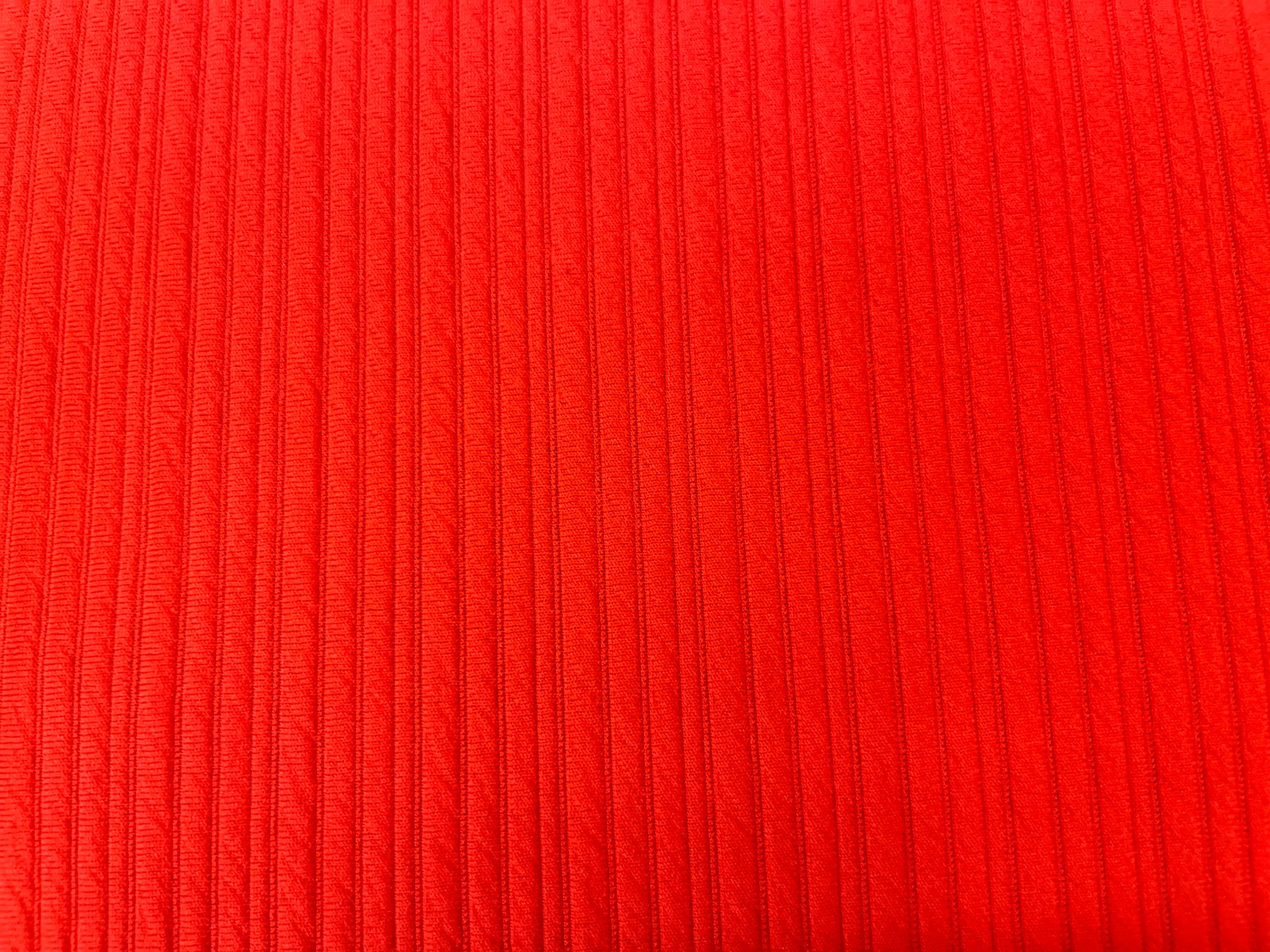Ribbed Poly Jersey - Orange Red – metrotextilesnyc