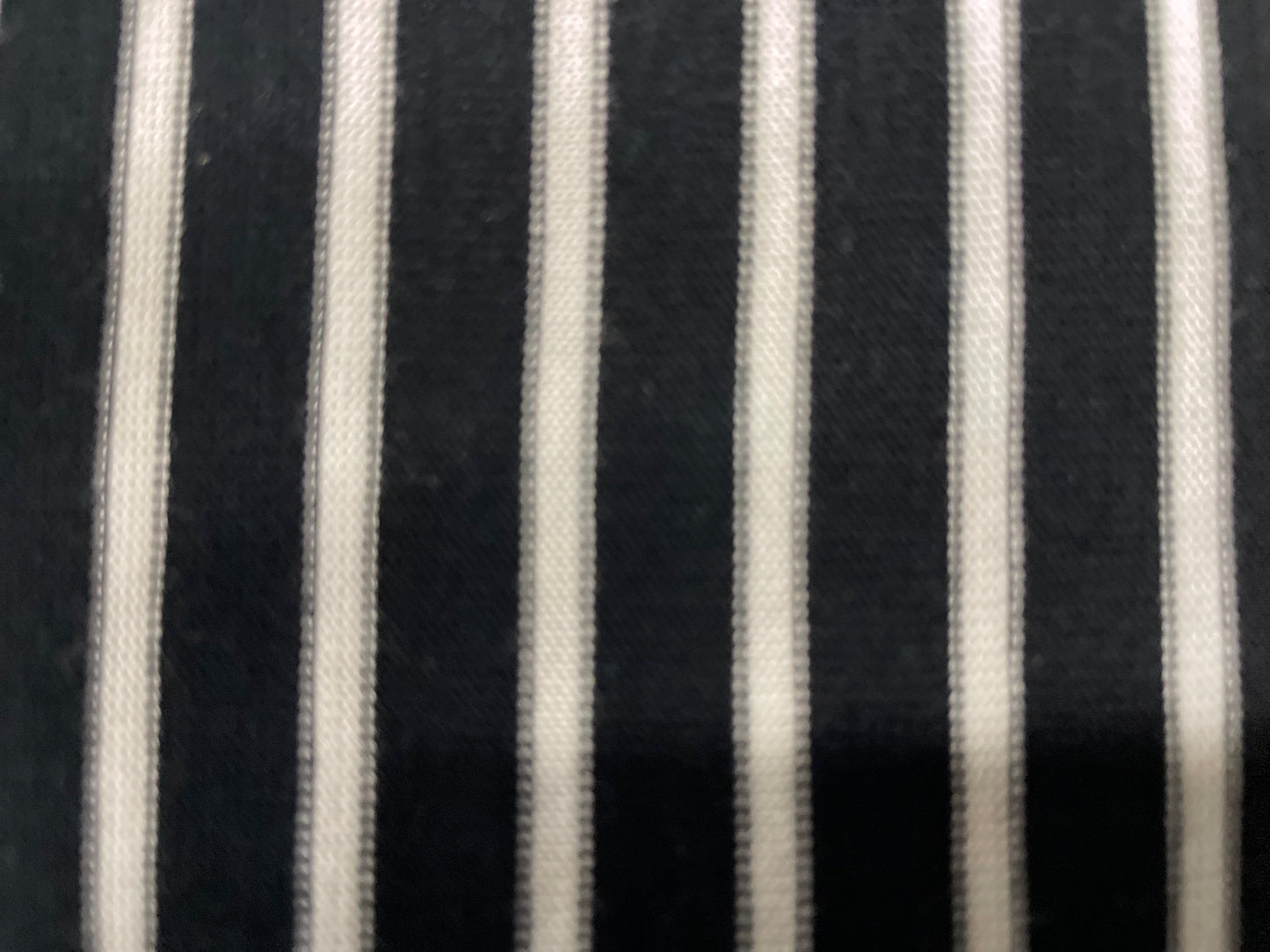 Black & White Striped Cotton Jersey