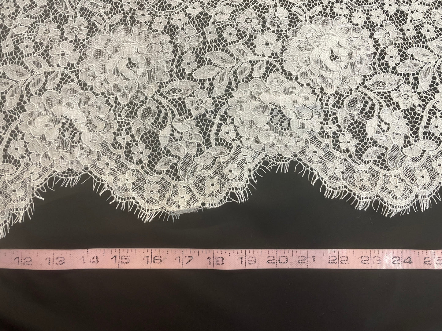 Ivory Floral Bridal Lace - White